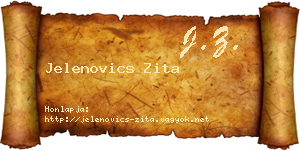Jelenovics Zita névjegykártya
